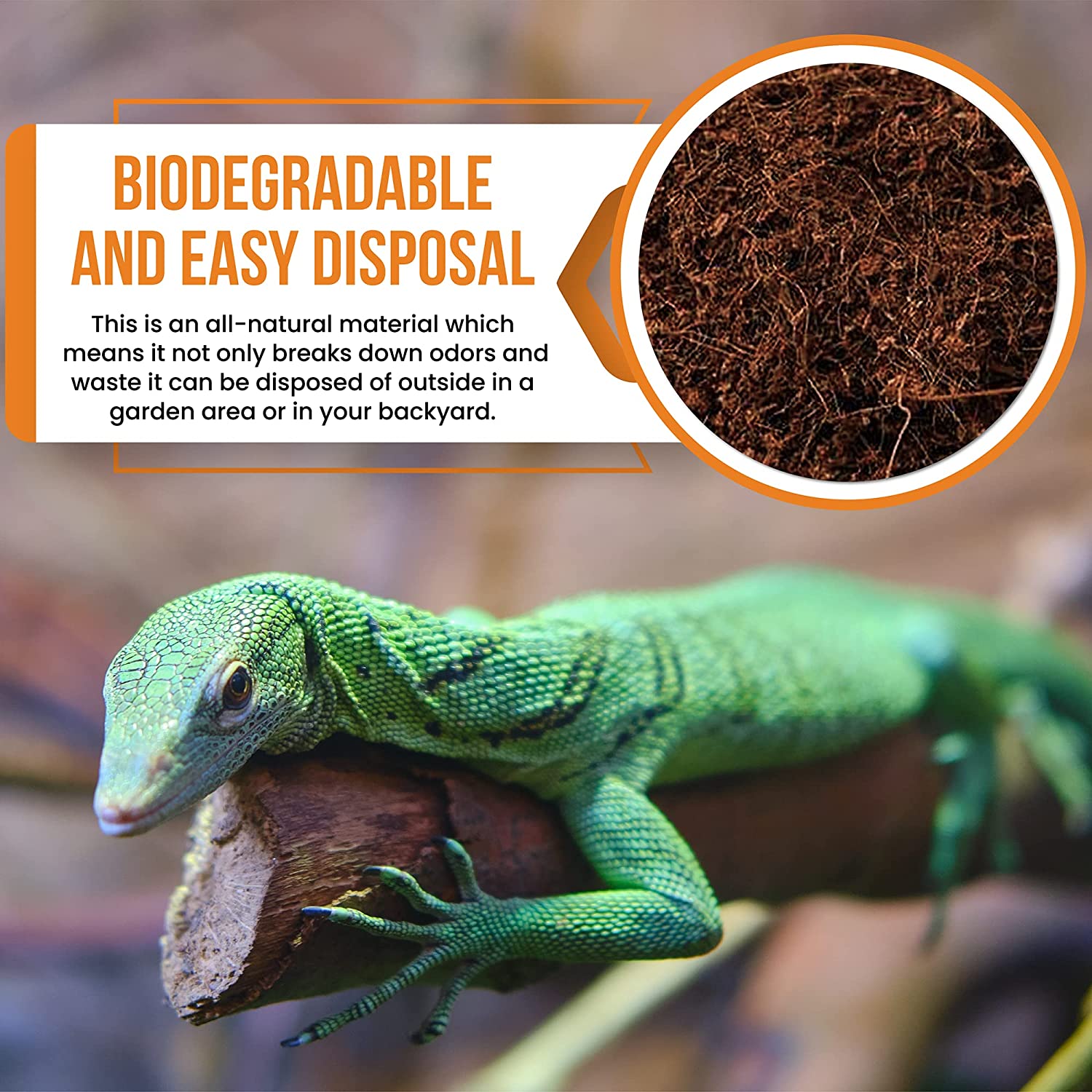 ReptiCasa Compressed Coconut Fiber Substrate, 10 lb. Block